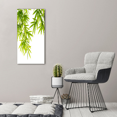 Tableau sur toile Feuilles de bambou