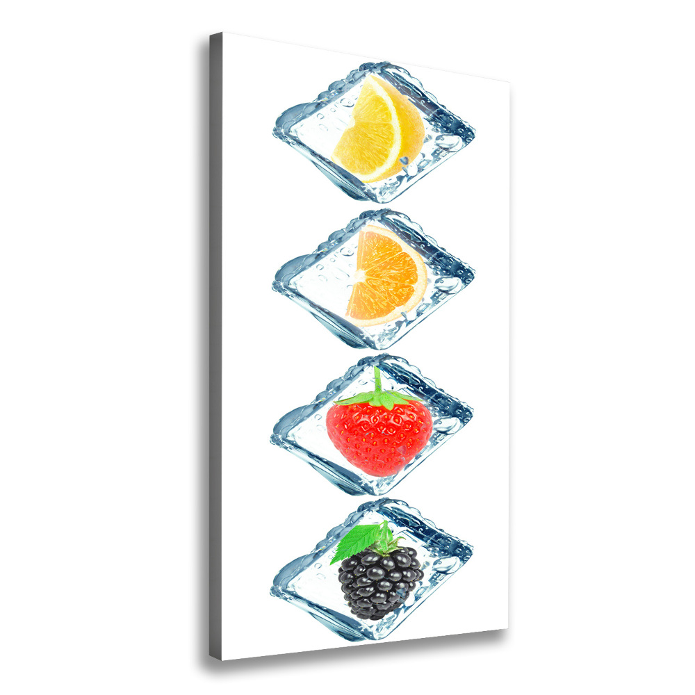 Tableau photo sur toile Fruits et glace