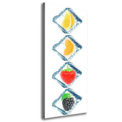 Tableau photo sur toile Fruits et glace