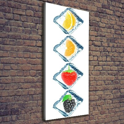 Tableau photo sur toile Fruits et glace