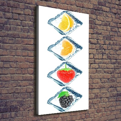 Tableau photo sur toile Fruits et glace