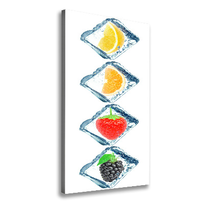 Tableau photo sur toile Fruits et glace