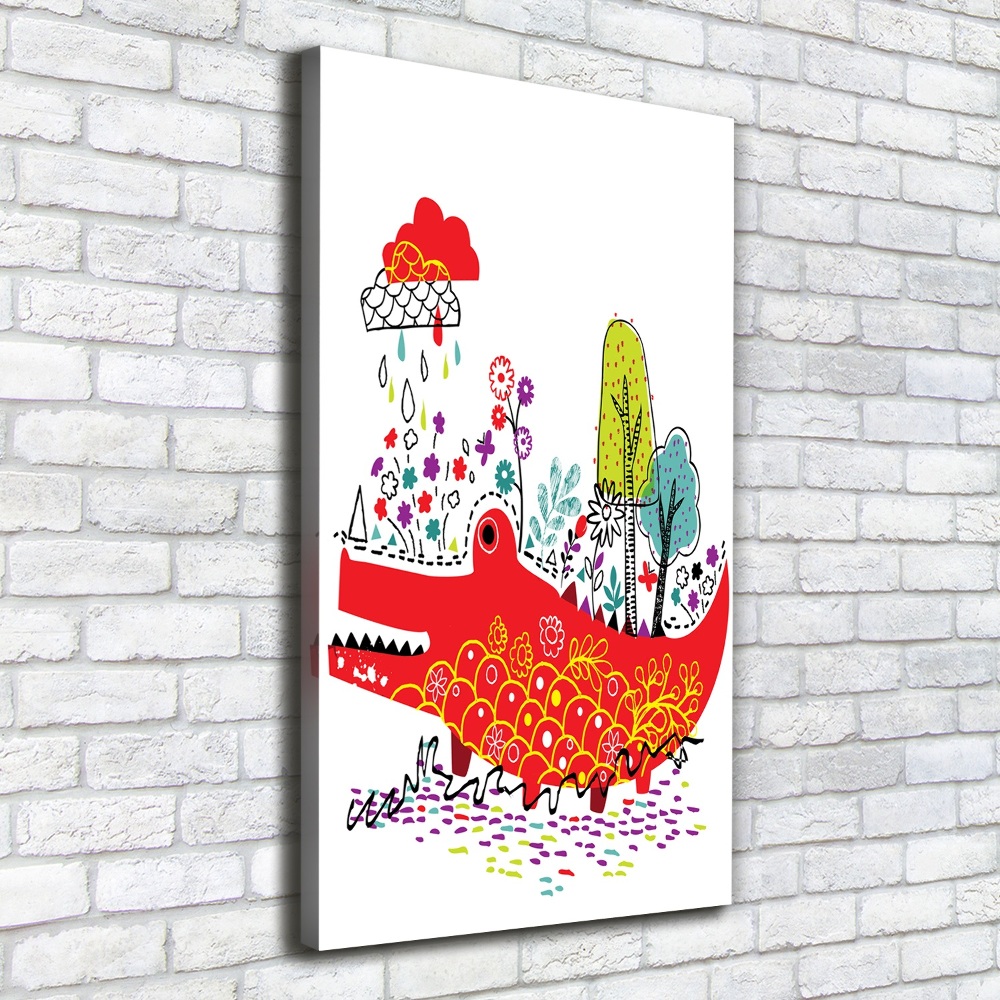 Tableau mural sur toile Crocodile