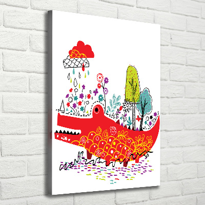 Tableau mural sur toile Crocodile