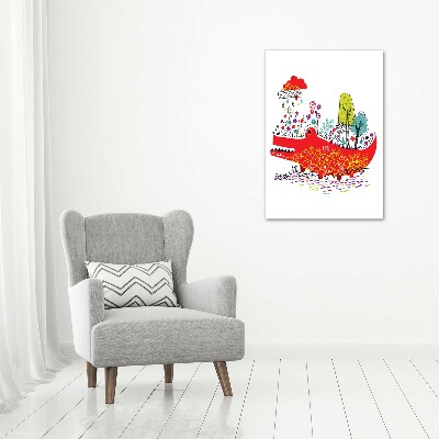 Tableau mural sur toile Crocodile