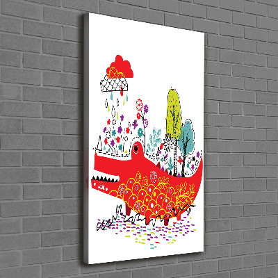 Tableau mural sur toile Crocodile