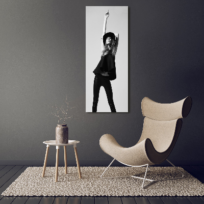 Tableau photo sur toile Femme en noir