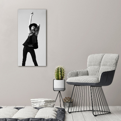 Tableau photo sur toile Femme en noir