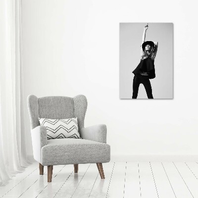 Tableau photo sur toile Femme en noir