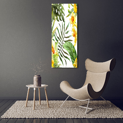 Tableau sur toile Fleurs tropicales