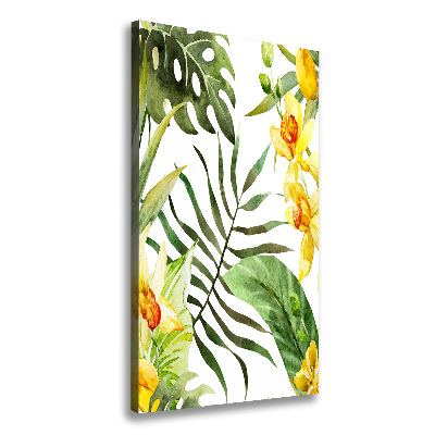 Tableau sur toile Fleurs tropicales