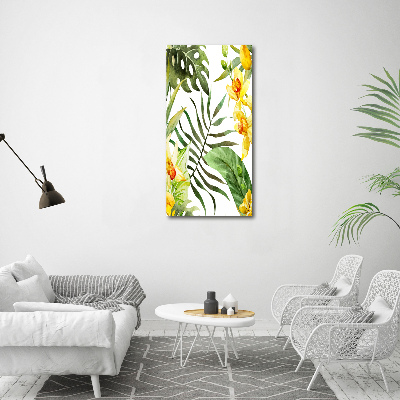 Tableau sur toile Fleurs tropicales