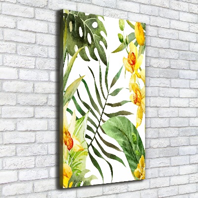 Tableau sur toile Fleurs tropicales