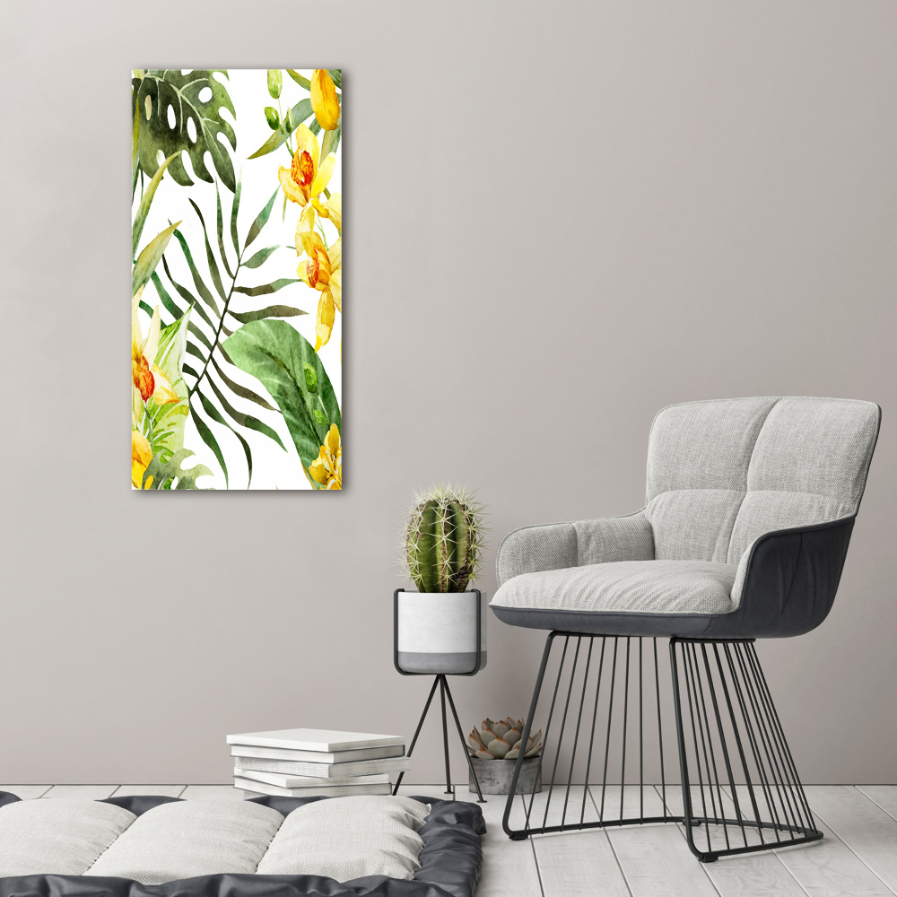 Tableau sur toile Fleurs tropicales