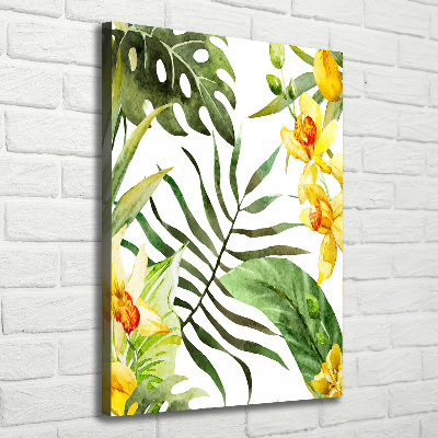 Tableau sur toile Fleurs tropicales