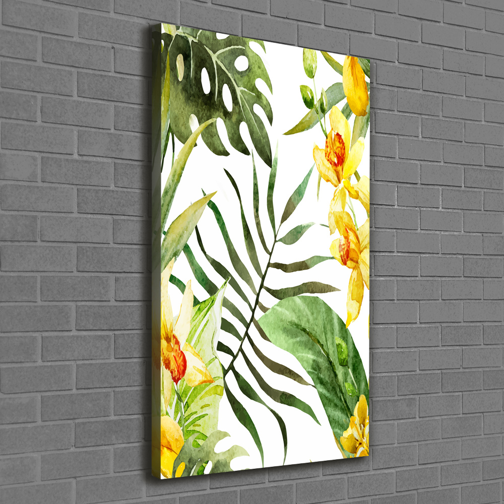 Tableau sur toile Fleurs tropicales