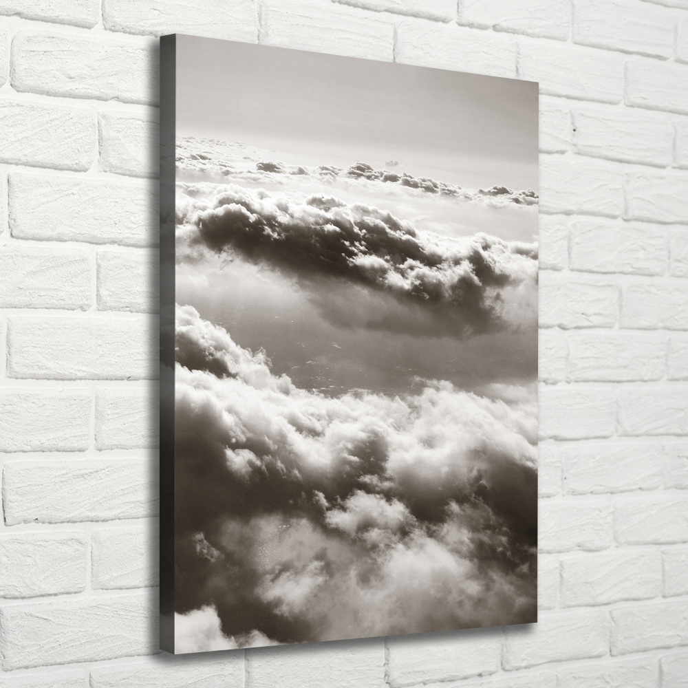 Tableau photo sur toile Vol au-dessus des nuages