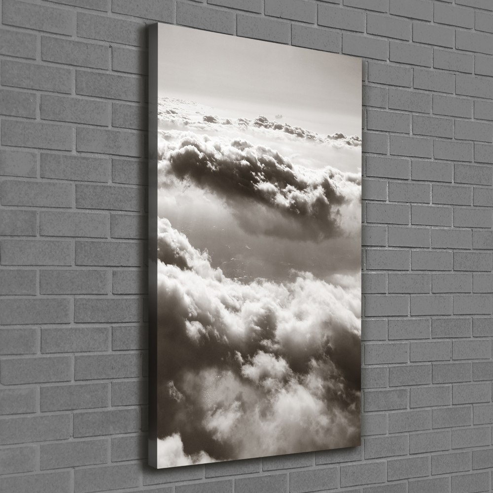 Tableau photo sur toile Vol au-dessus des nuages