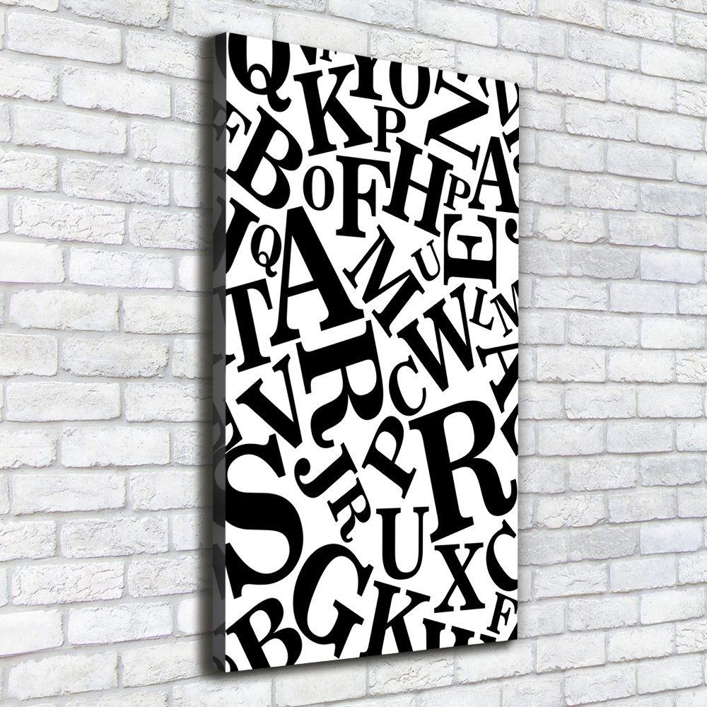 Tableau photo sur toile Alphabet