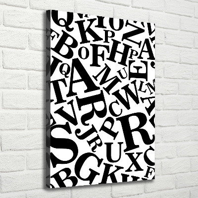 Tableau photo sur toile Alphabet