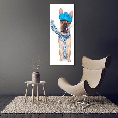 Tableau mural sur toile Chien malade