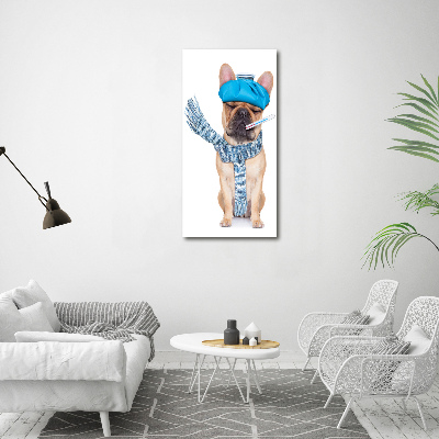 Tableau mural sur toile Chien malade