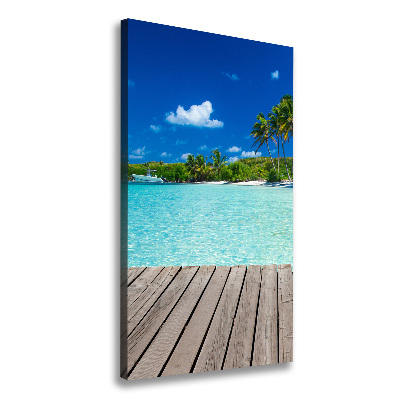 Tableau mural sur toile Plage tropicale