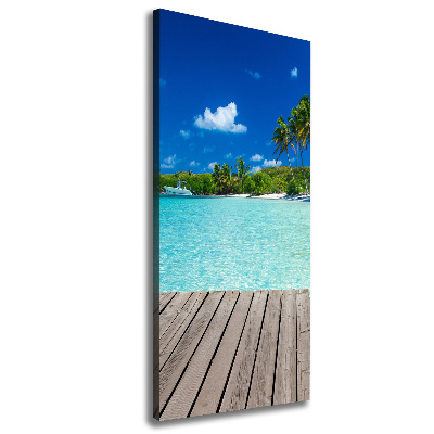 Tableau mural sur toile Plage tropicale