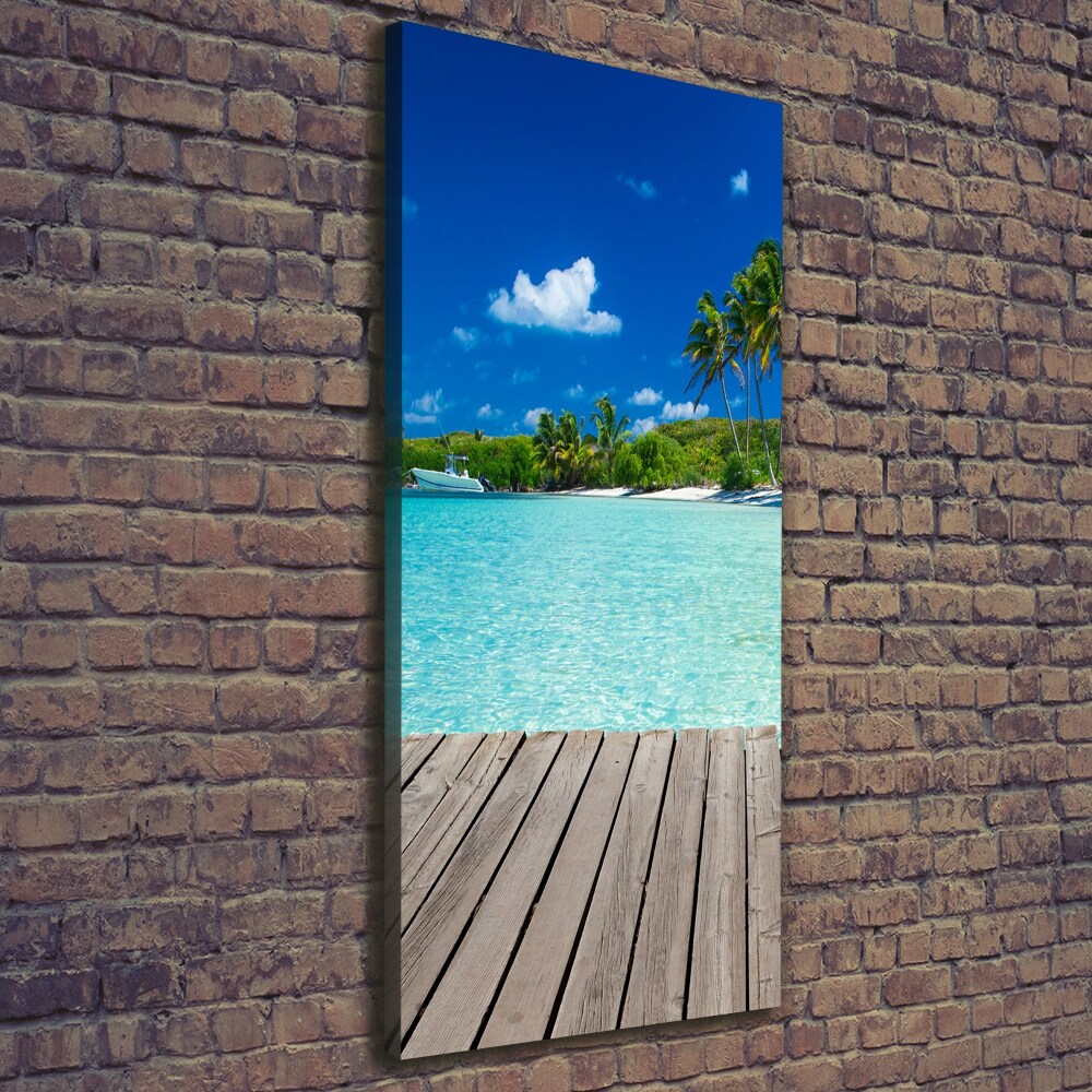 Tableau mural sur toile Plage tropicale