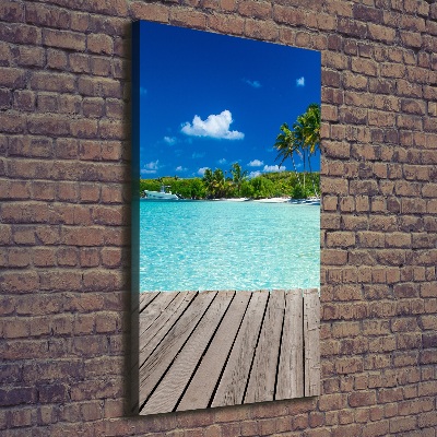 Tableau mural sur toile Plage tropicale