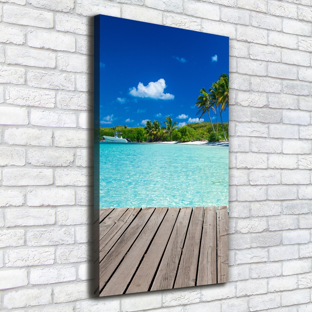 Tableau mural sur toile Plage tropicale