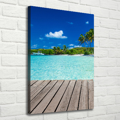 Tableau mural sur toile Plage tropicale