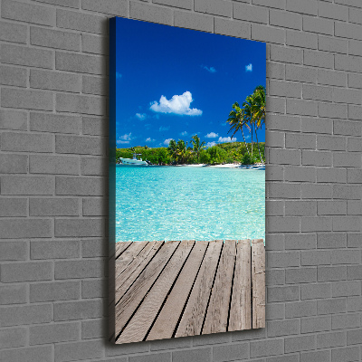 Tableau mural sur toile Plage tropicale