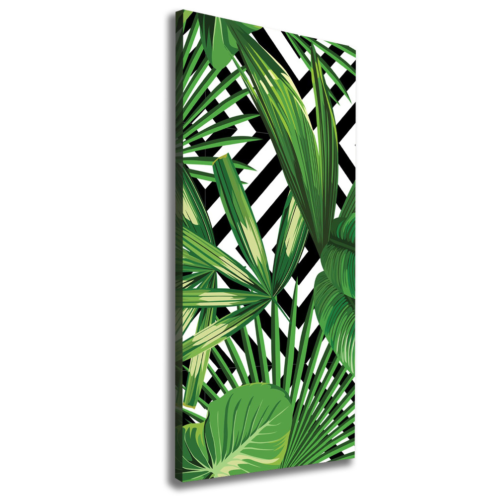 Tableau sur toile Feuilles tropicales