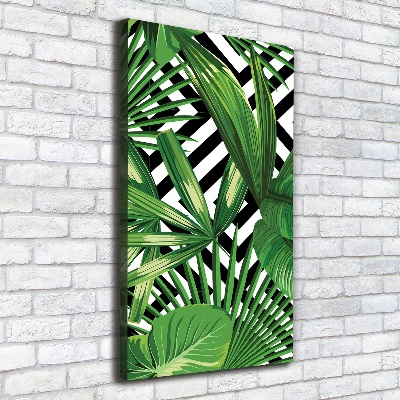 Tableau sur toile Feuilles tropicales