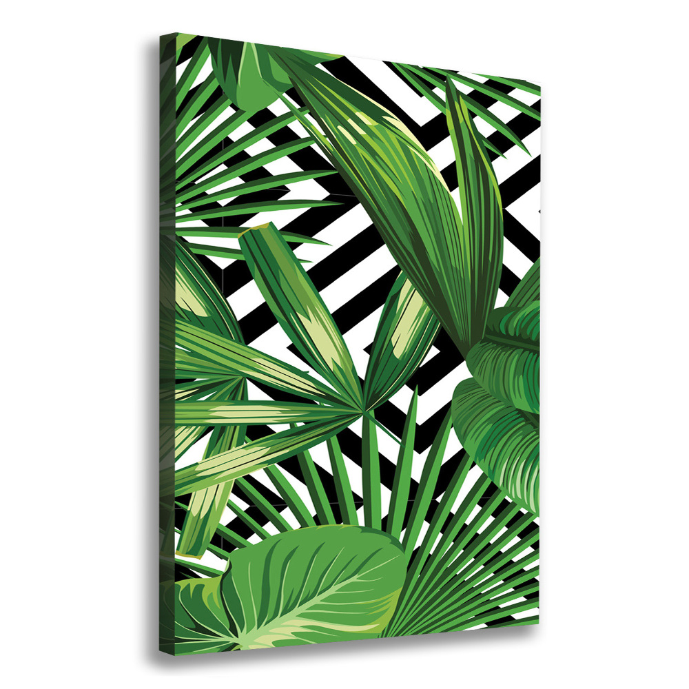 Tableau sur toile Feuilles tropicales