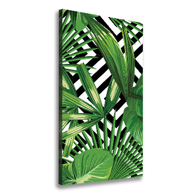 Tableau sur toile Feuilles tropicales