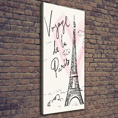 Tableau imprimé sur toile Tour Eiffel symbole de la France