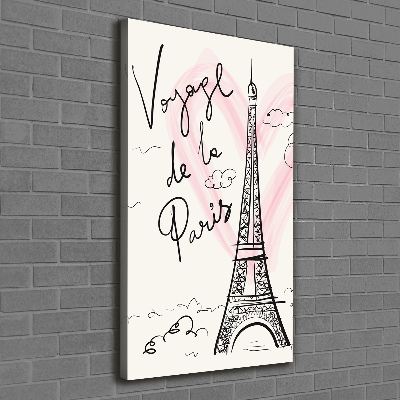 Tableau imprimé sur toile Tour Eiffel symbole de la France