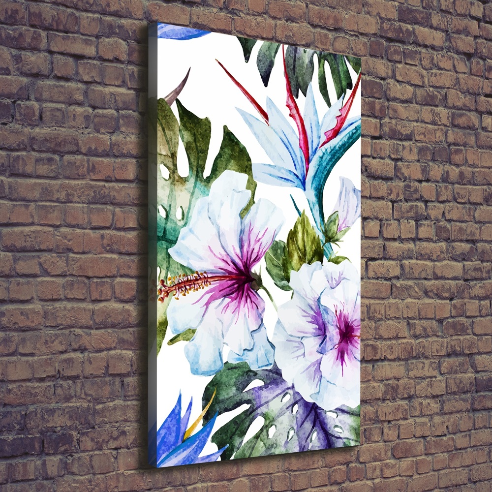 Tableau photo sur toile Fleurs hawaïennes