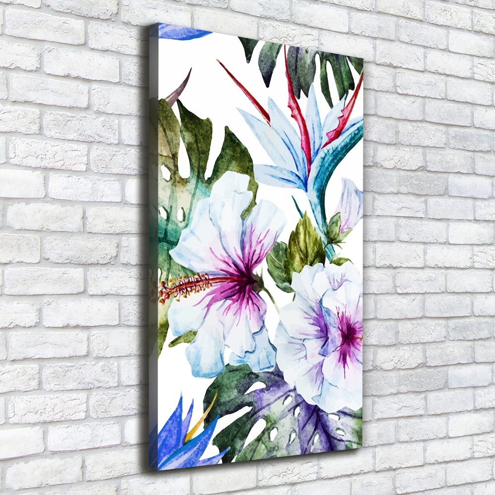 Tableau photo sur toile Fleurs hawaïennes