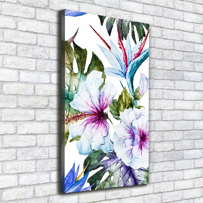 Tableau photo sur toile Fleurs hawaïennes