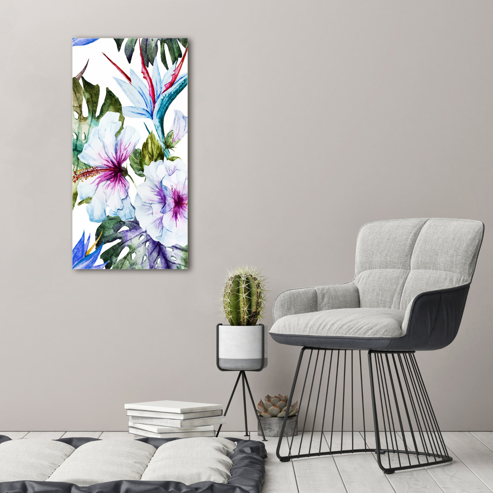 Tableau photo sur toile Fleurs hawaïennes