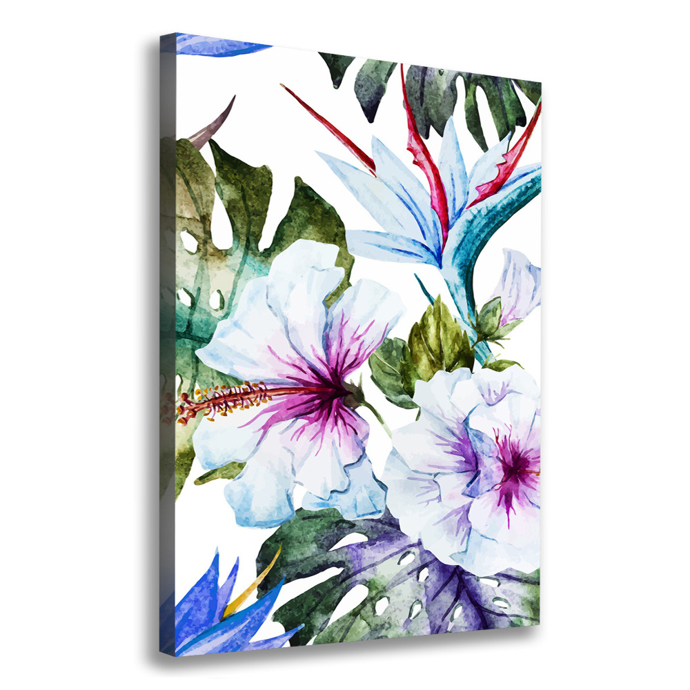 Tableau photo sur toile Fleurs hawaïennes