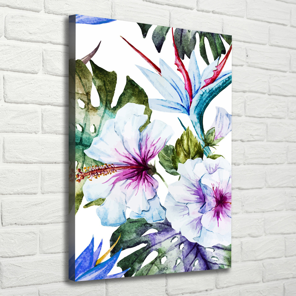 Tableau photo sur toile Fleurs hawaïennes