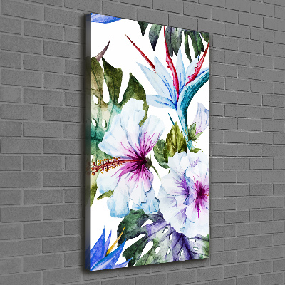 Tableau photo sur toile Fleurs hawaïennes