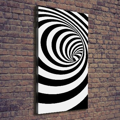 Tableau toile imprimée Spirale rayée