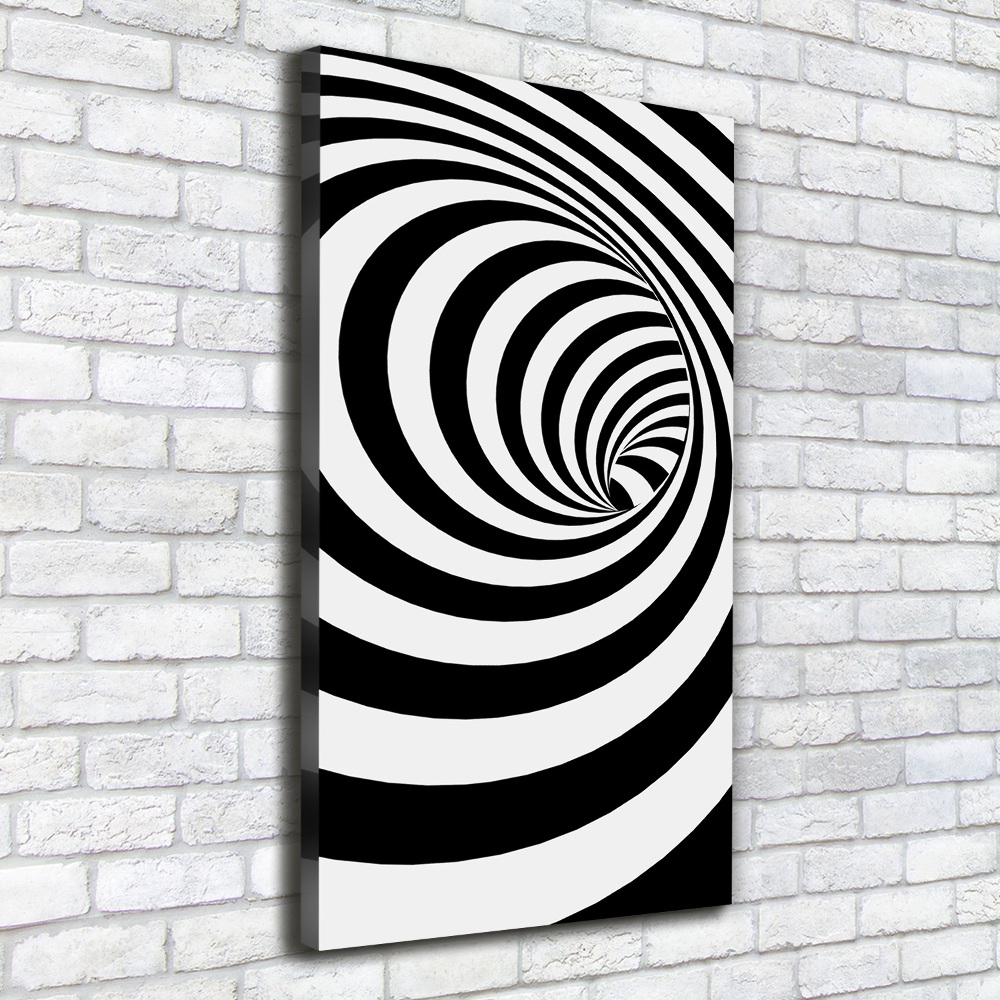 Tableau toile imprimée Spirale rayée