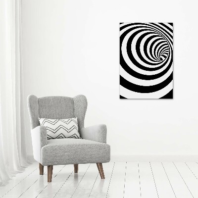 Tableau toile imprimée Spirale rayée