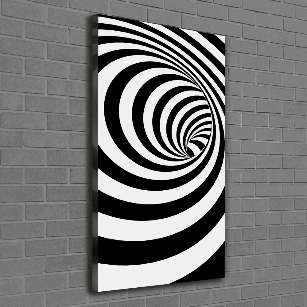 Tableau toile imprimée Spirale rayée